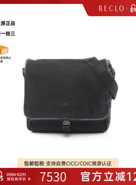 中古Prada普拉达男包A级95新Shoulder bag肩包尼龙斜挎包黑色