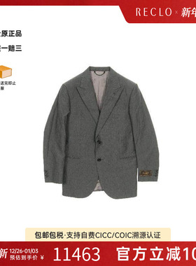 中古LV路易威登男A级95新tailored jacket修身夹克帆布外套灰色