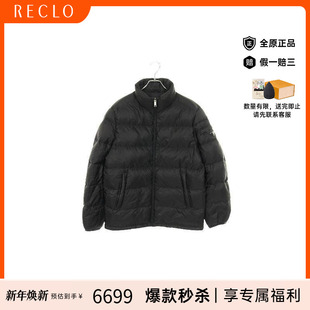 中古Prada普拉达男B级9新Down jacket羽绒夹克尼龙外套黑色