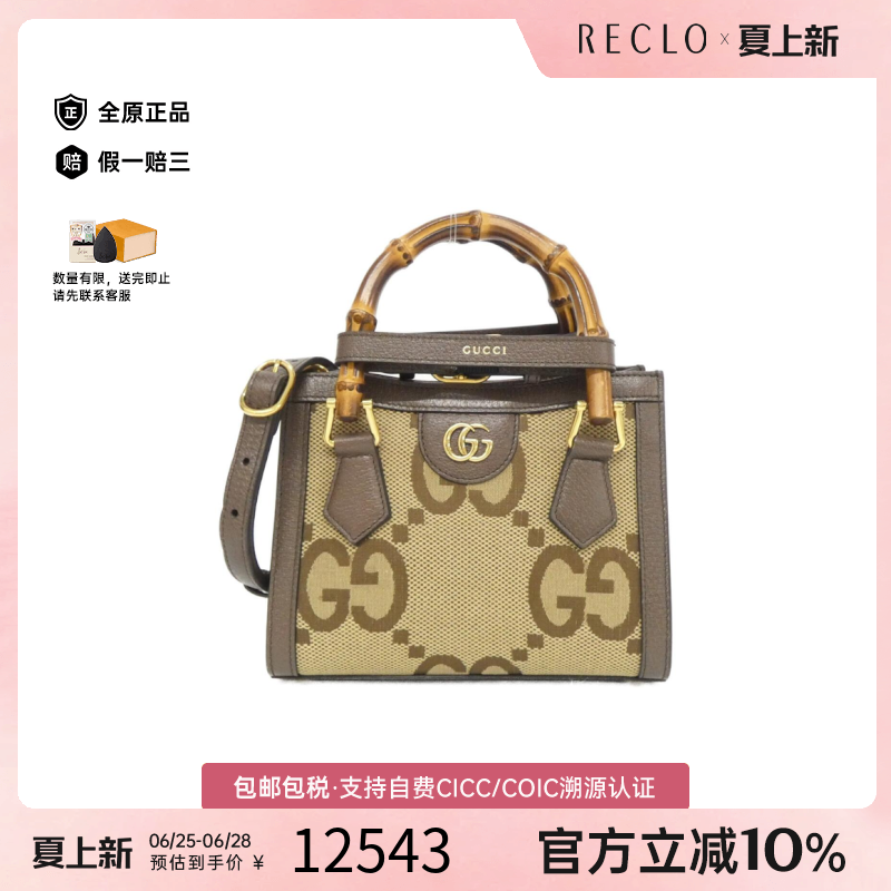 中古GUCCI古驰DIANA戴妃包女包