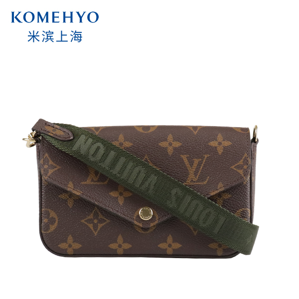 SH「9.0新」LOUIS VUITTON(路易威登)FÉLICIE STRAP & 老花斜挎包 箱包皮具/热销女包/男包 通用款女包 原图主图