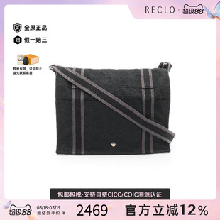 中古Hermes爱马仕女包A级95新Shoulder bag肩包帆布斜挎包黑色
