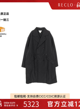 中古Bottega Veneta葆蝶家男A级95新trench coat风衣尼龙外套黑色