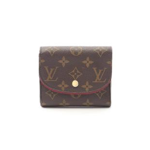 防水帆布短钱包棕色 中古LV路易威登女B级9新Portefeuil涂层
