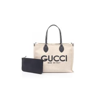 中古Gucci古驰女包A级95新Tote Bag托特包帆布托特包浅褐色