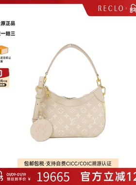 中古LV路易威登女包A级95新Bagatelle单肩包高级正品时尚RECLO