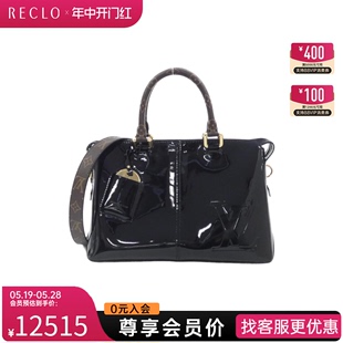 中古LV路易威登女包A级95新Miroir Miroir漆皮手提斜挎包 Tote