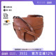 中古Loewe罗意威女包B级9新Gate Small马鞍包牛皮斜挎包棕色