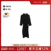 中古Hermes爱马仕女A级95新one piece连衣裙羊毛上衣黑色正品 休闲