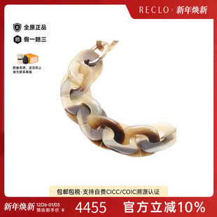 中古Hermes爱马仕女A级95新necklace项链塑料项链浅褐色