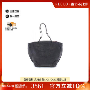 中古Tods托德斯女包A级95新Tote Bag托特包牛皮托特包黑色正品