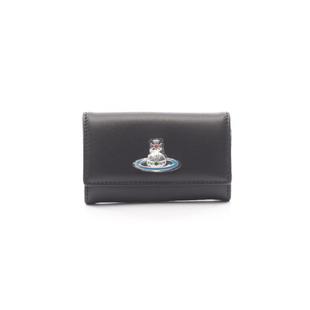 中古Vivienne case钥匙包牛皮钥匙扣 Westwood薇薇安女S级99新key