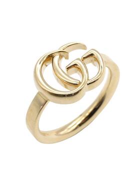 中古Gucci古驰男A级95新ring戒指18K黄金（Au750）戒指金色