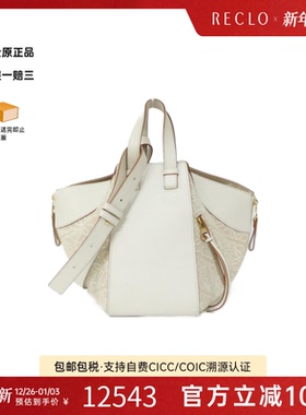 中古LOEWE罗意威通用A级95新Hammock Small吊床包老花斜挎包