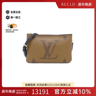 中古LV路易威登女包A级95新 Pochette老花斜挎包 Zip