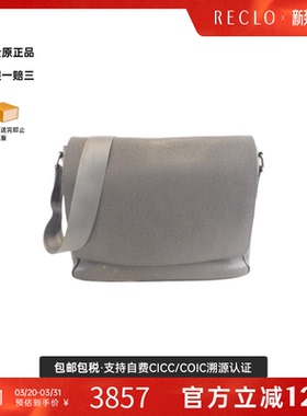 中古LV路易威登女包B级9新Taiga Roman斜挎包reclo正品