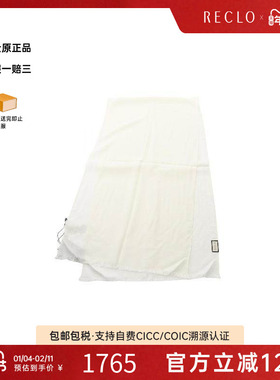 中古Gucci古驰男S级99新Stall披肩围巾羊毛围巾/丝巾白色