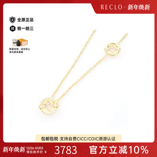 中古Fendi芬迪女S级99新necklace项链镀金金属项链金色
