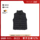 中古Moncler盟可睐女A级95新down vest羽绒背心尼龙外套黑色