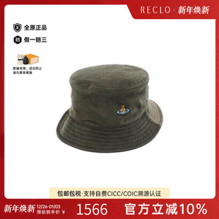 中古Vivienne Westwood薇薇安男S级99新hat帽子帆布帽子浅褐色