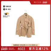 中古Celine赛琳女A级95新trench coat风衣棉外套浅褐色