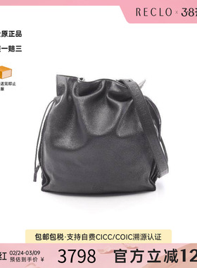 中古Loewe罗意威女包B级9新shoulder bag斜挎包牛皮单肩包黑色