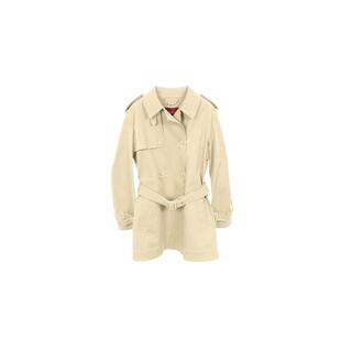 中古Gucci古驰女A级95新trench coat风衣棉外套浅褐色