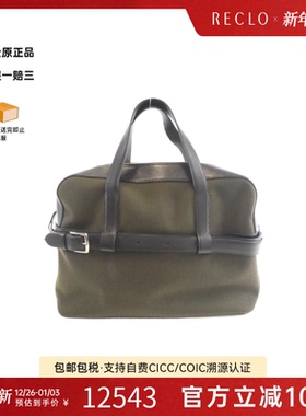 中古Hermes爱马仕女包A级95新ETRIBELT DOC栗棕色/黑色手提包