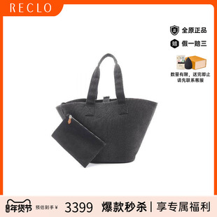 中古Hermes爱马仕女包B级9新tote bag托特包帆布托特包黑色正品