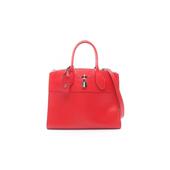 中古LV路易威登女包B级9新handbag手提包牛皮手提包红色