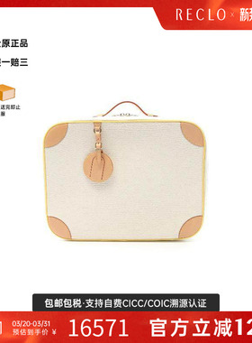 中古LV路易威登女包A级95新Handbag手包帆布手提包白色高级reclo