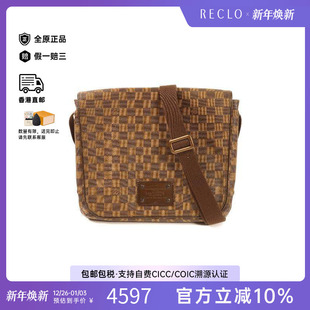 中古LV路易威登男包B级9新Shoulder 防水帆布斜挎包 bag肩包涂层