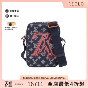 Down竖款 相机包老花斜挎包 Upside 中古LV路易威登通用A级95新Ink