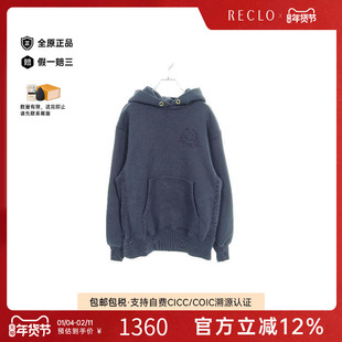 中古Coach蔻驰男A级95新Parker连帽衫棉上衣蓝色