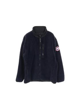 中古Canada Goose加拿大鹅男A级95新Jacket夹克外套羊毛外套蓝色