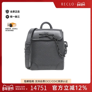 中古LV路易威登女包A级95新 Nano Steamer老花斜挎包reclo正品