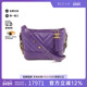 中古Chanel香奈儿女包A级95新Gabrielle流浪包牛皮斜挎包紫色正品