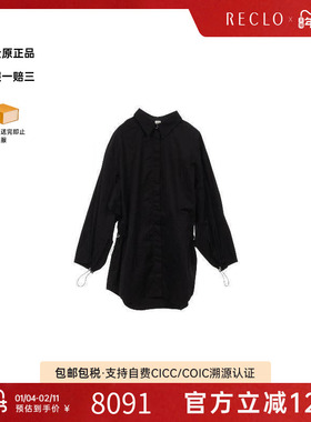 中古Hermes爱马仕男A级95新tops上衣棉上衣黑色设计感时尚RECLO