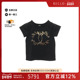 中古Chanel香奈儿女A级95新T shirtT恤棉上衣黑色