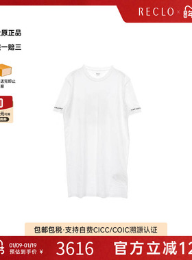 中古Hermes爱马仕女S级99新one piece连衣裙棉上衣白色