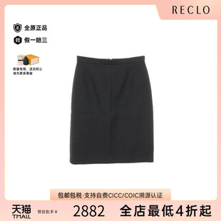 中古Gucci古驰女S级99新skirt裙子羊毛裙子黑色
