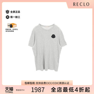 shirtT恤棉上衣灰色 中古Moncler盟可睐男A级95新T