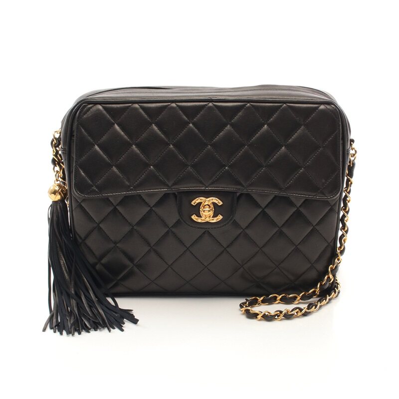 chanel香奈儿(b)9新菱格纹 链条肩包流苏 vintage743970reclo中古