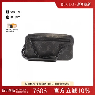 中古LV路易威登女包B级9新 Volga老花手拿包 Pochette