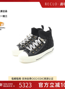 中古Dior迪奥女S级99新sneakers运动鞋编织品鞋黑色