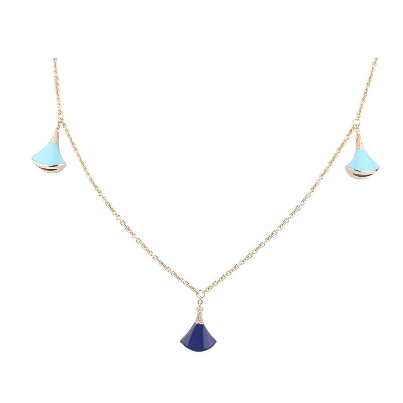 中古「95新」BVLGARI DIVAS' DREAM 九扇项链750玫瑰金92cm