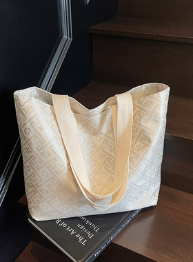 大容量包包女夏季百搭新款休闲单肩包高级质感上班通勤手提托特包