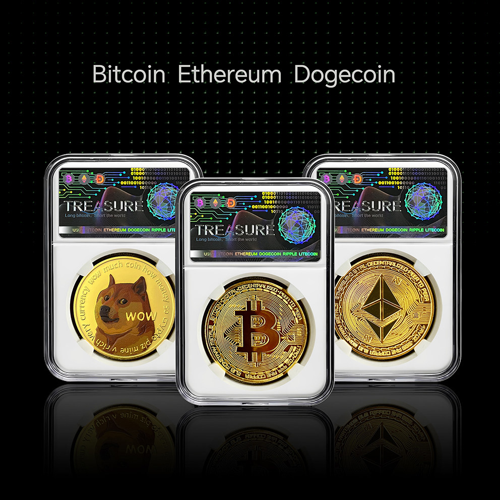 Bitcoin比特纪念币BTC虚拟币以太坊金币世界钱币硬币跨境礼品收藏
