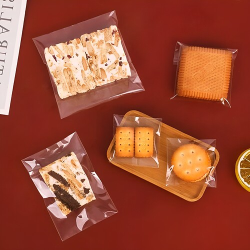 烘焙包装食品袋OPP透明自粘袋 磨砂半透明饼干袋牛轧糖糖果袋点心