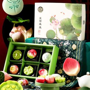 稻香村夏荷盈盈新中式糕点礼盒点心下午茶茶点零食节日颜值伴手礼